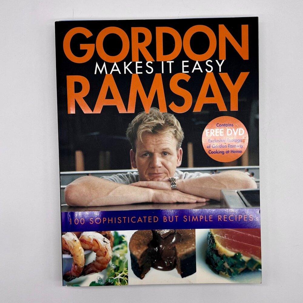 Gordon Ramsay Cookbook With DVD 2005 First Edition Recipes